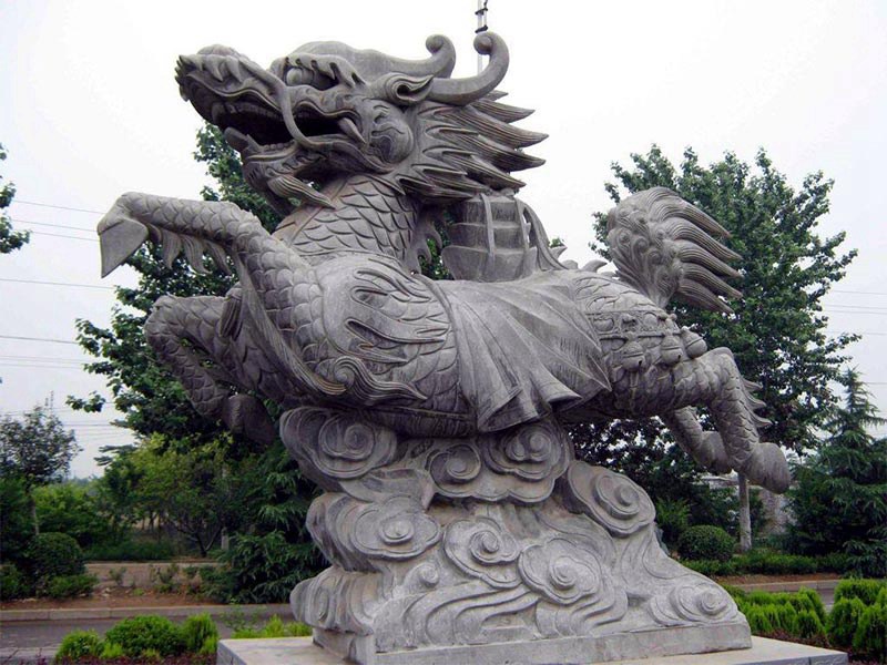 奔騰的石雕麒麟[編號144]