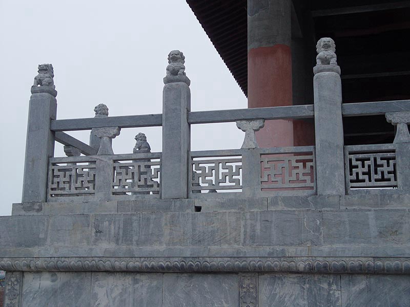 寺廟小獅子青石欄桿[編號304]
