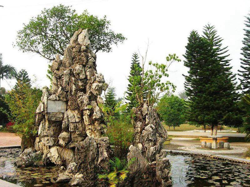 公園池塘假山[編號(hào)031]
