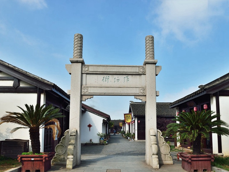 景區(qū)單門石材門樓牌坊圖片[編號(hào)395]