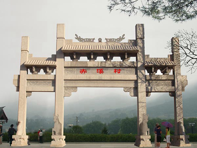 農(nóng)村石牌坊門(mén)樓