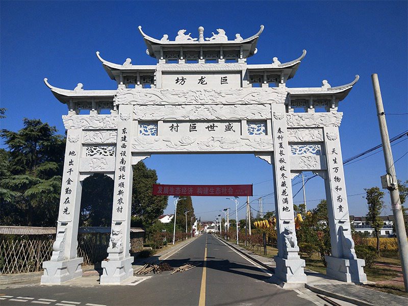 美麗鄉(xiāng)村三門五樓牌坊（編號(hào)401）