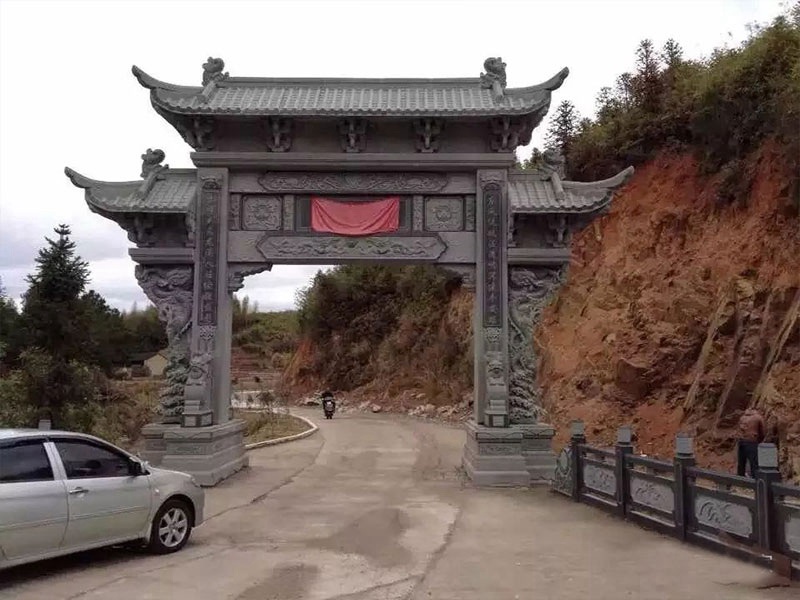 一門三樓寺廟石牌坊樣式（編號448）