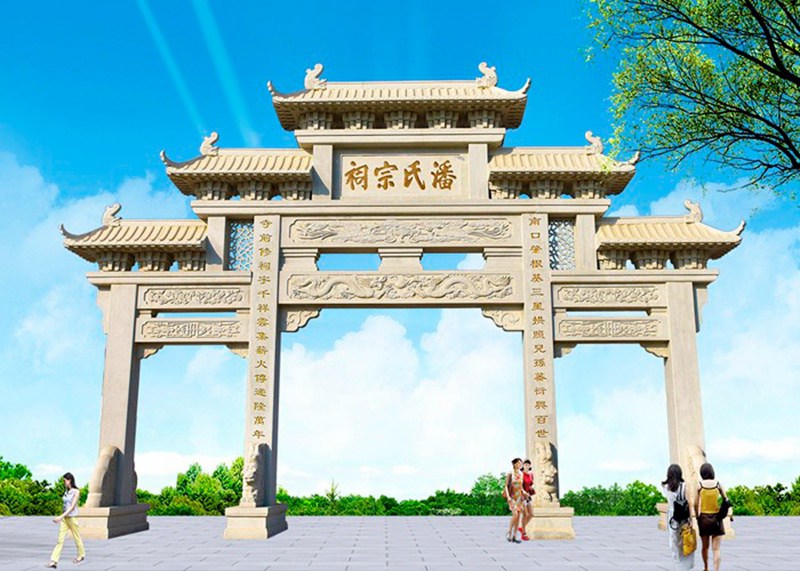 石牌樓雕刻