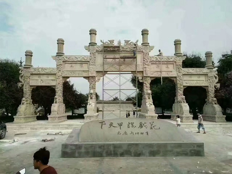 石牌坊加工安裝