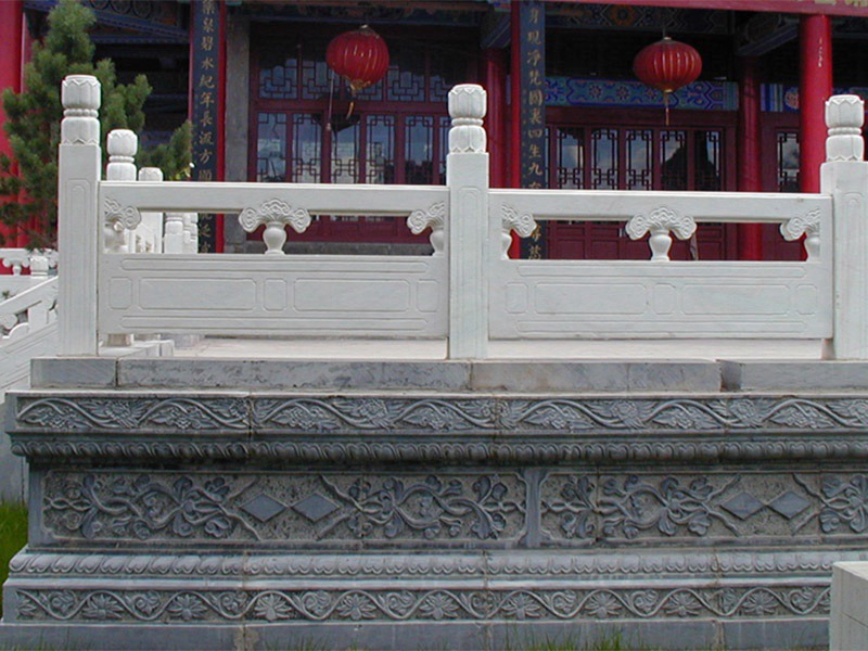 寺廟臺(tái)階漢白玉石欄桿（編號(hào)319）