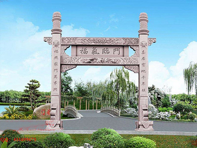 簡單石雕牌坊樣式