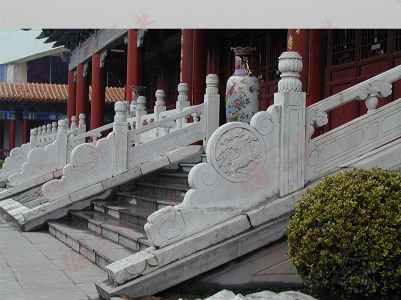 寺院漢白玉石雕欄桿樣式